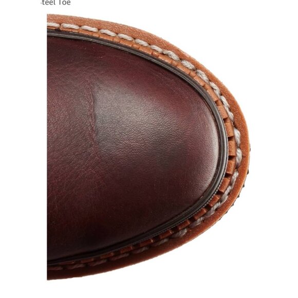 Georgia® Giant Wellington Pull-on work boot Soggy Brown Leather Men’s Size 12 M - Picture 14 of 16